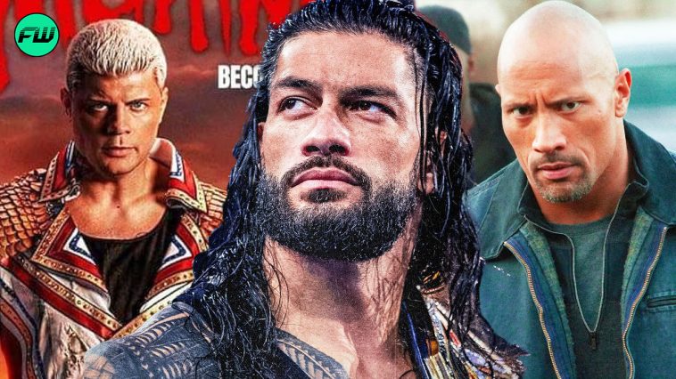 Roman Reigns Looks Annoyed After WrestleMania Match With The Rock Slips