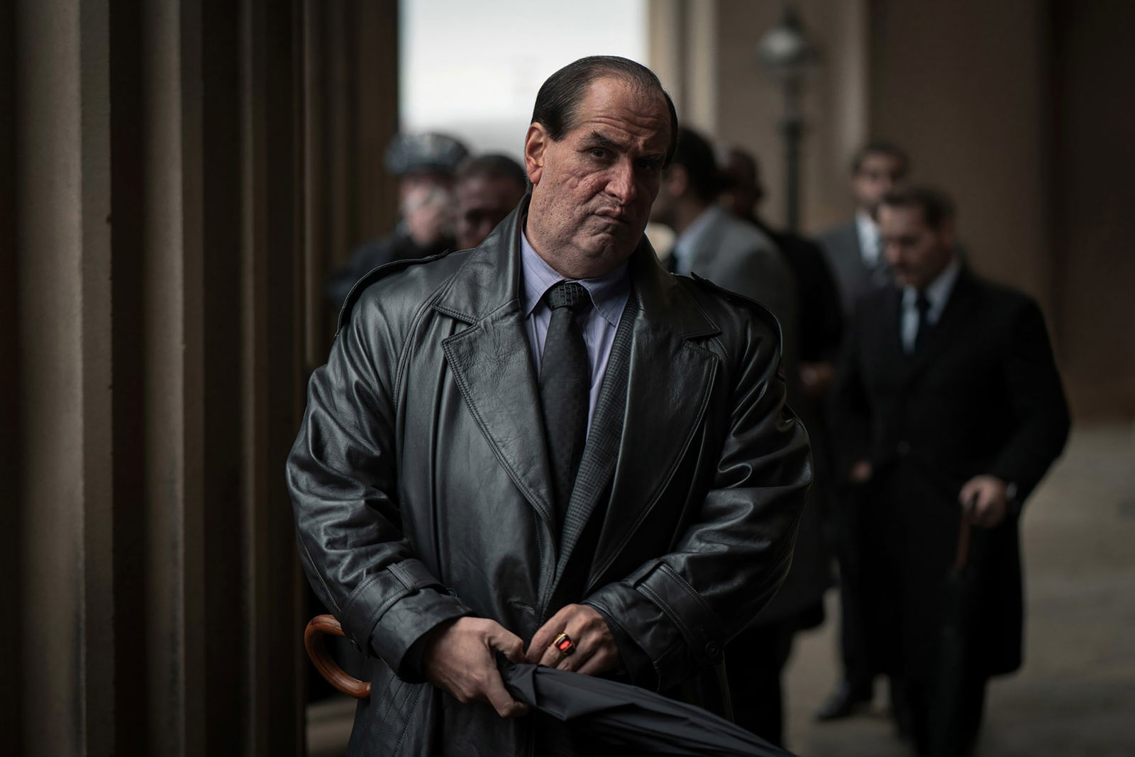 Collin Farrell as The Penguin in a still from The Batman