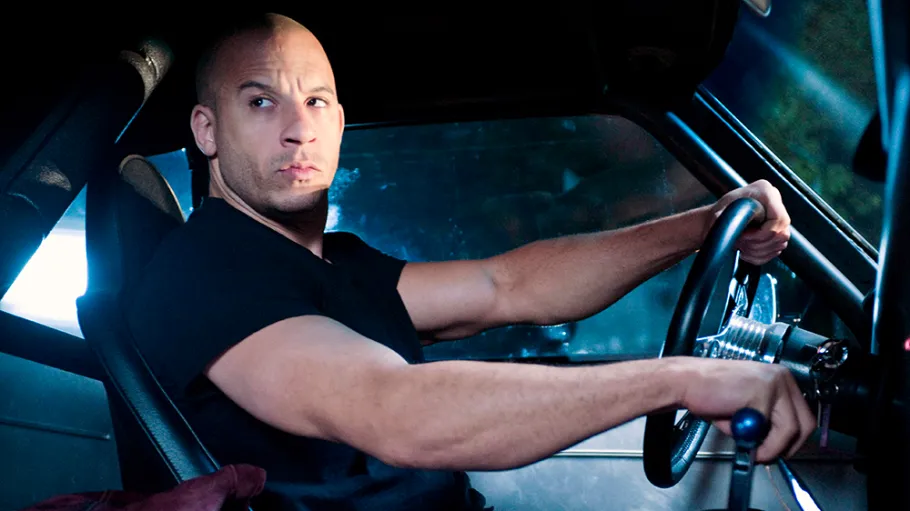 Vin Diesel as Dominic Toretto in the Fast and Furious franchise