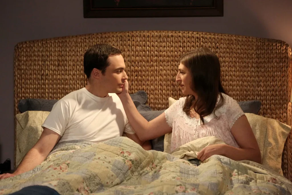 Sheldon and Amy in The Big Bang Theory