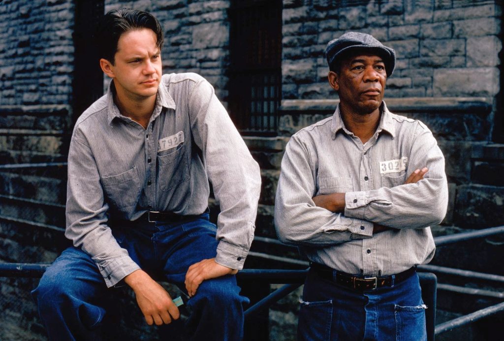 Morgan Freeman and Tim Robbins in The Shawshank Redemption