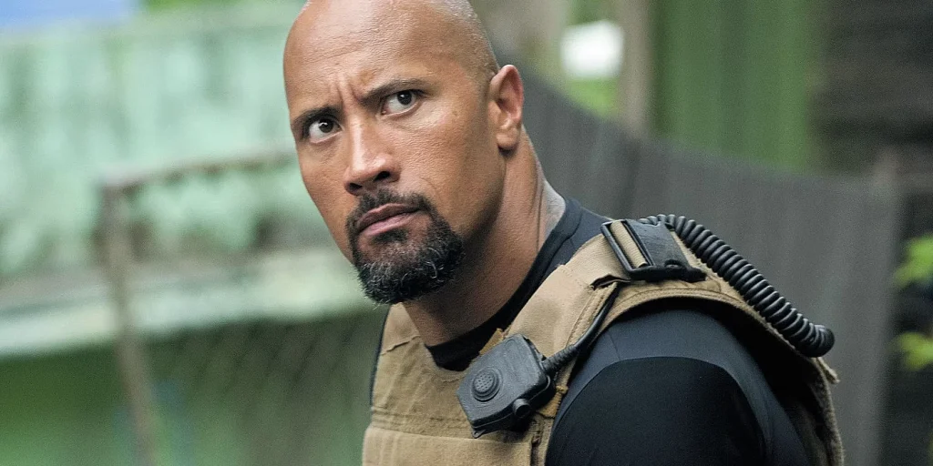 Dwayne Johnson as Luke Hobbs in Fast Five