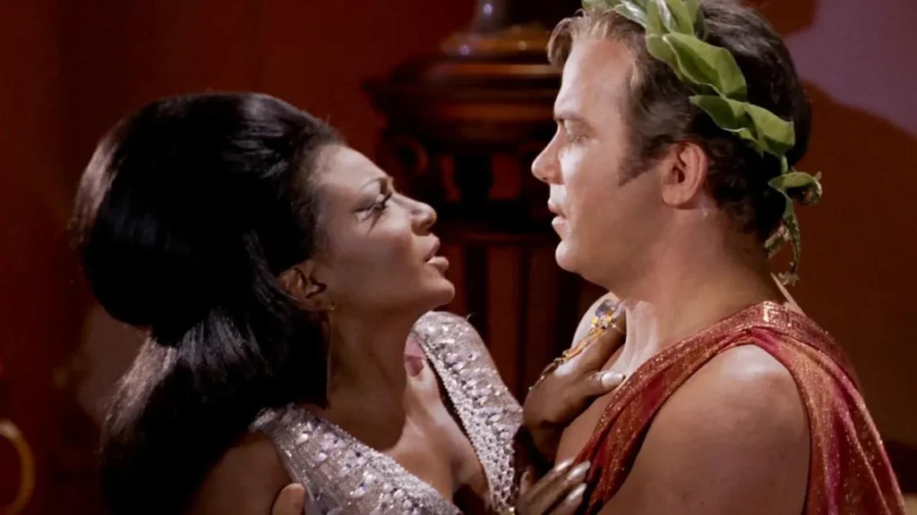 Why William Shatner Didn't Want a Fake Kiss With Nichelle Nichols in Star Trek? 8 Uhura and Captain Kirk kiss