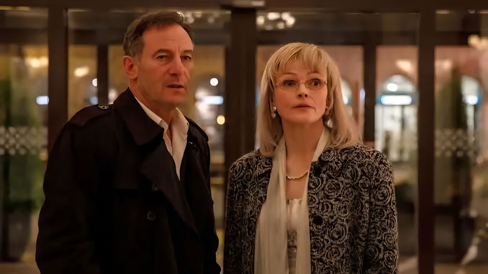 Words of War Review — A Powerful but Straightforward Slice of Injustice 5 Jason Isaacs and Maxine Peake in Words of War (2025) | Image via Rolling Pictures