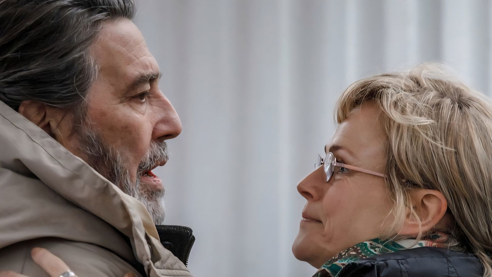 Words of War Review — A Powerful but Straightforward Slice of Injustice 7 Ciarán Hinds and Maxine Peake in Words of War (2025) | Image via Rolling Pictures