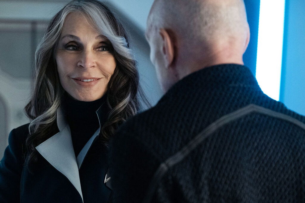 Patrick Stewart’s Jean-Luc Picard Openly Broke One Starfleet Rule for Ship Captains Multiple Times in TNG 5 Gates McFadden looks at Sir Patrick Stewart