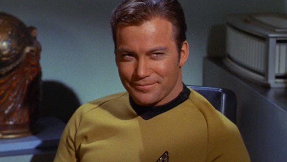 "I found her in our pool": Star Trek Legend William Shatner Was S*icidal After 3rd Wife Nerine Kidd’s Death 17 William Shatner as Captain Kirk smiling