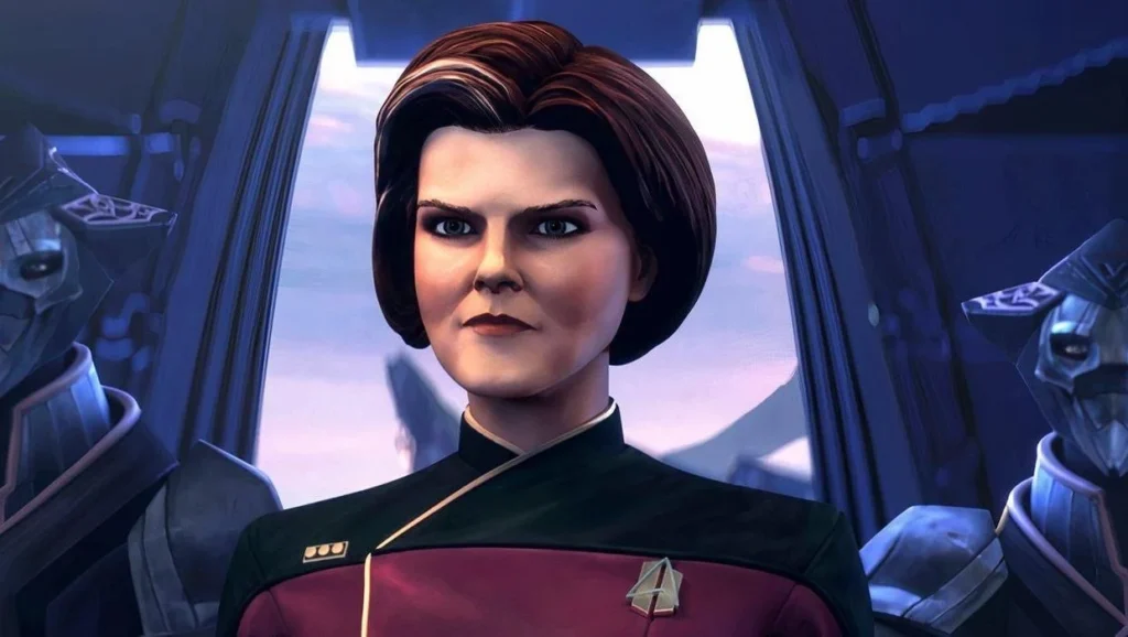 “Alex, would you give me a few days…”: Voyager’s Kate Mulgrew Almost Said No When Alex Kurtzman Asked Her to Return to Star Trek 2 An animated Kate Mulgrew on the bridge