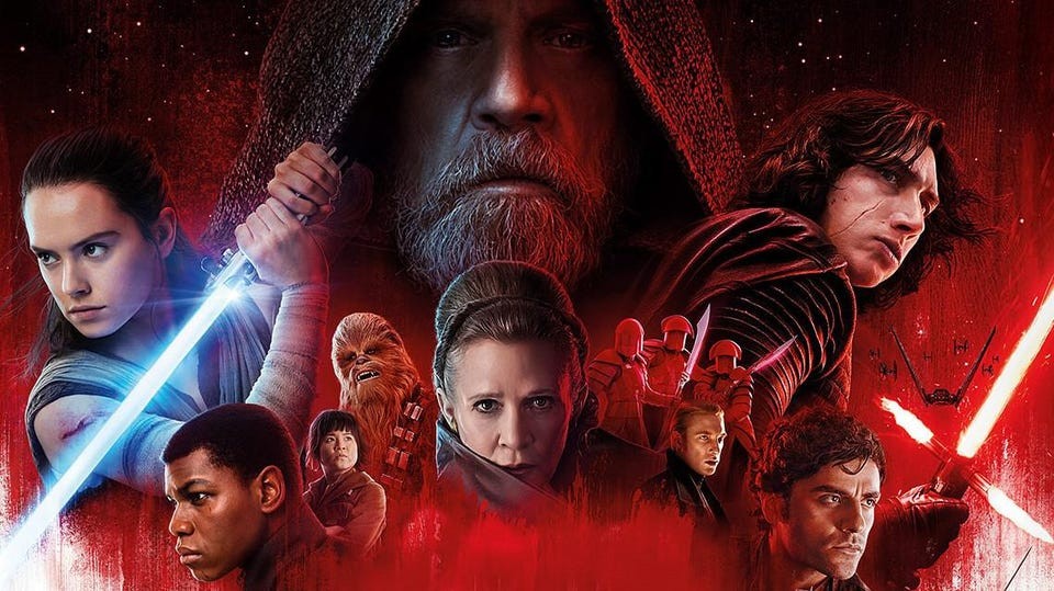 The poster of Star Wars: The Last Jedi (2017).