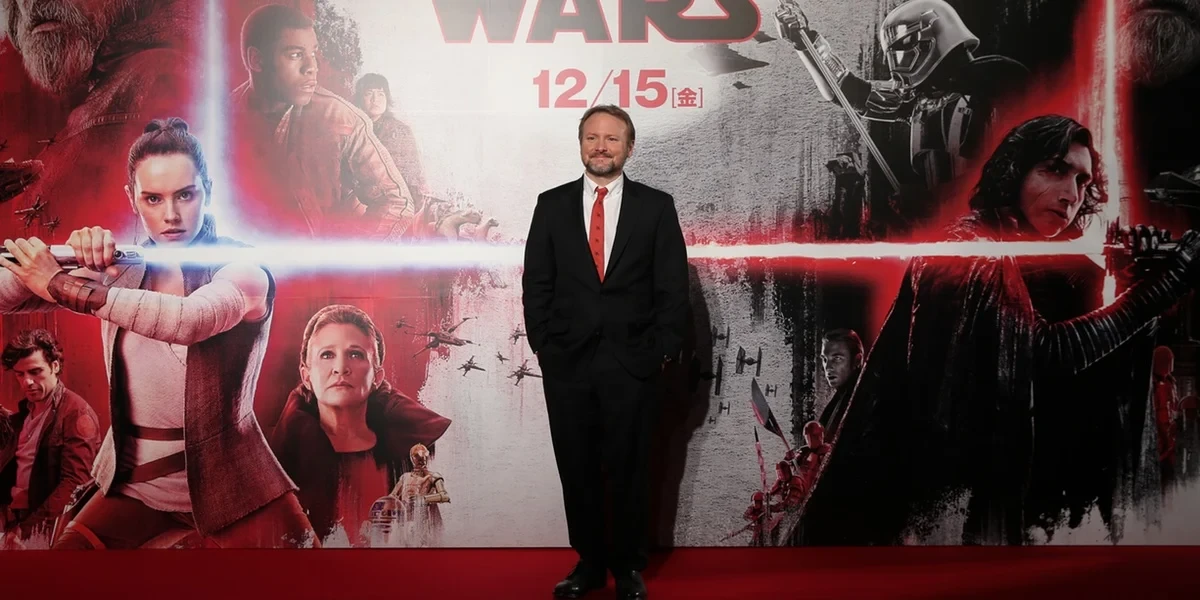 Rian Johnson at the premiere of Star Wars: The Last Jedi (2017).
