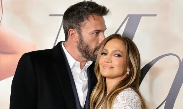 Jennifer Lopez and Ben Affleck spotted at the premiere of Marry Me (2022).