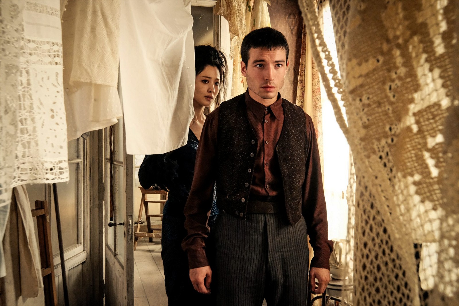 Ezra Miller is also known for playing Credence in the Fantastic Beasts franchise.