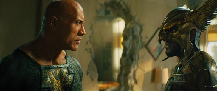 The trailer creates new images for Black Adam.