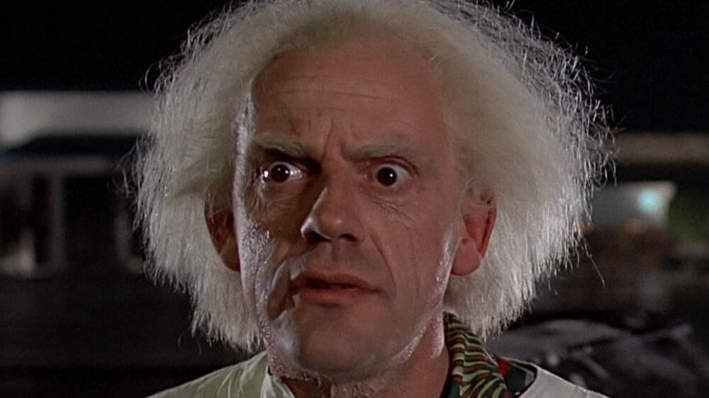 Christopher Lloyd as Doc Brown from Back to the Future