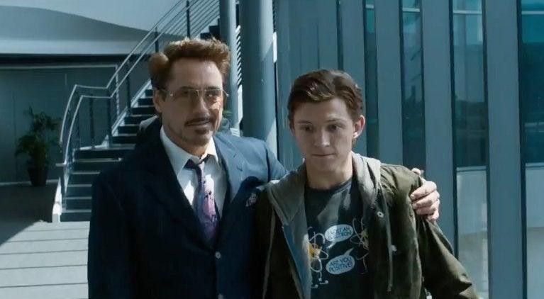 Tony Stark and Peter Parker were really close in the Marvel