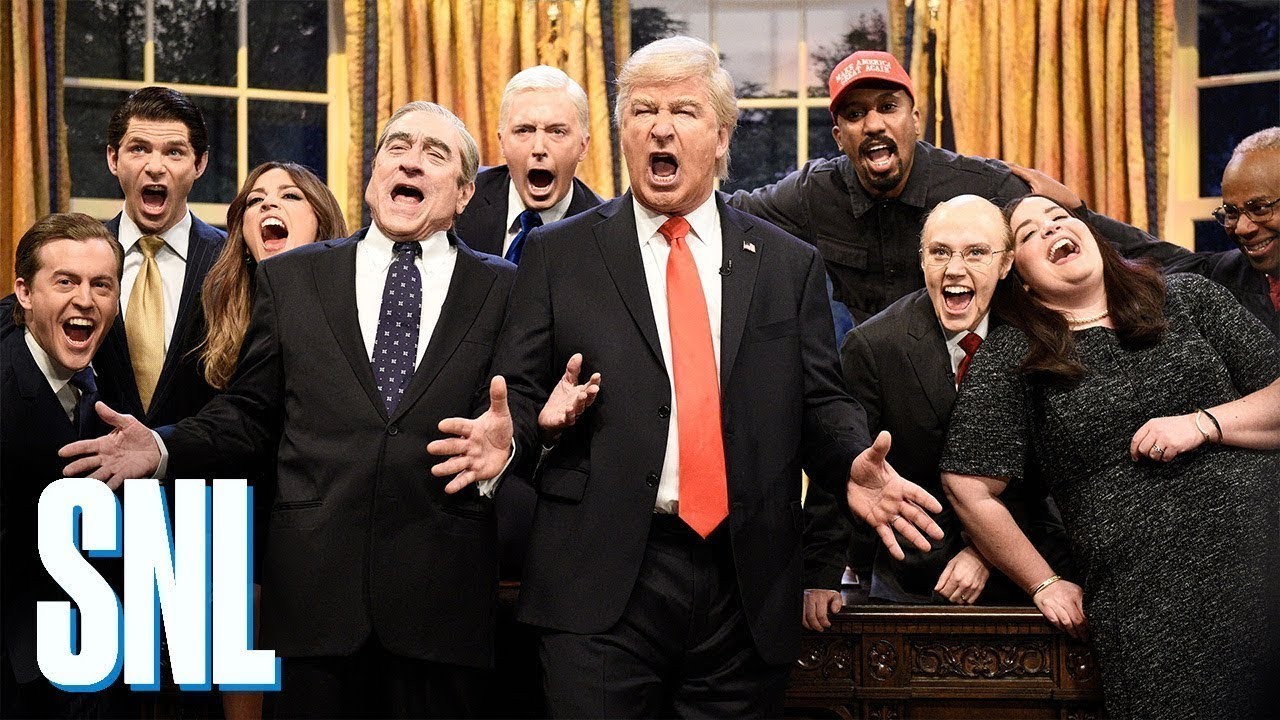 Saturday Night Live crew on set (a behind-the-scenes photo)