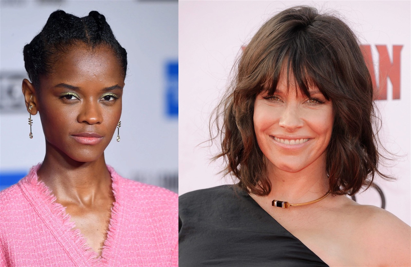 Letitia Wright and Evangeline Lilly