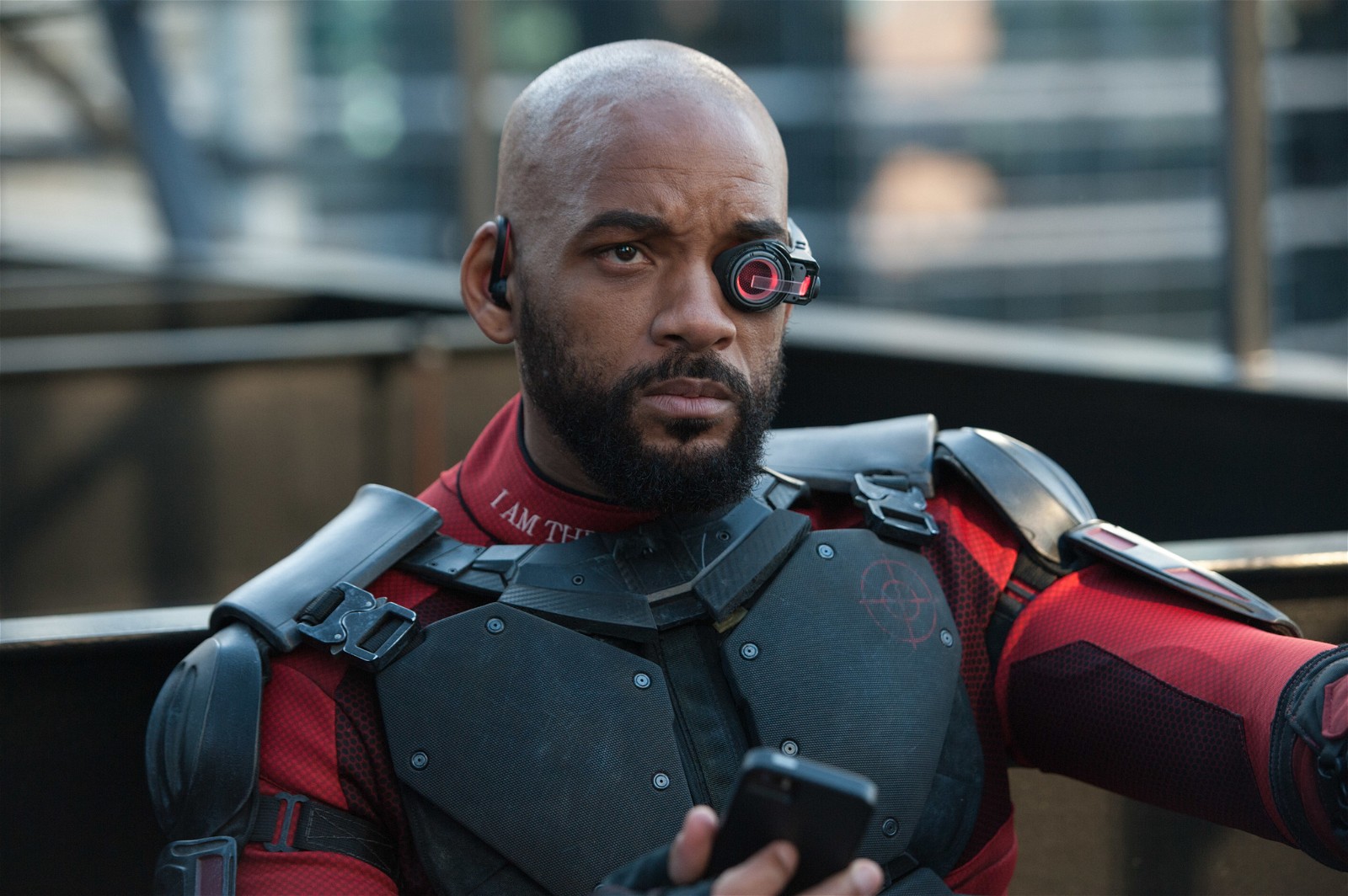 Will Smith as Deadshot in Suicide Squad (2016).