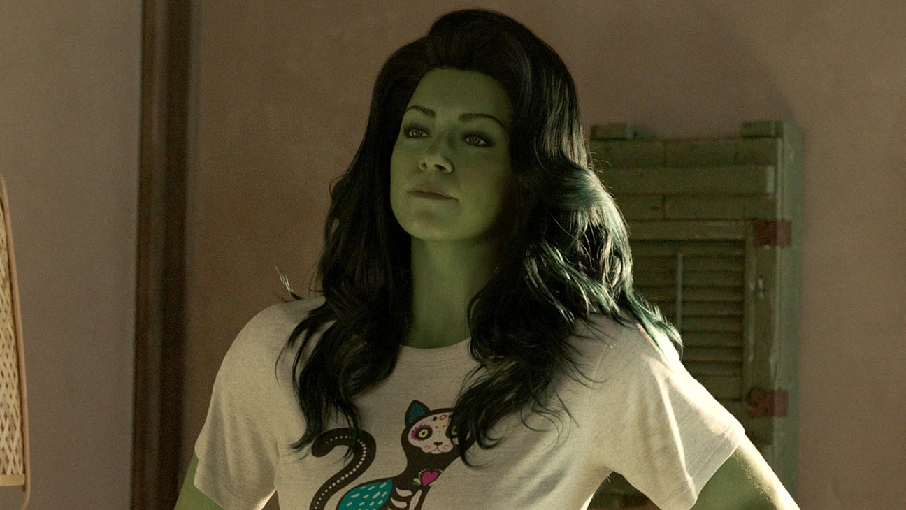Tatiana Maslany as Jennifer Walters aka She-Hulk in She-Hulk: Attorney at Law (2022-).