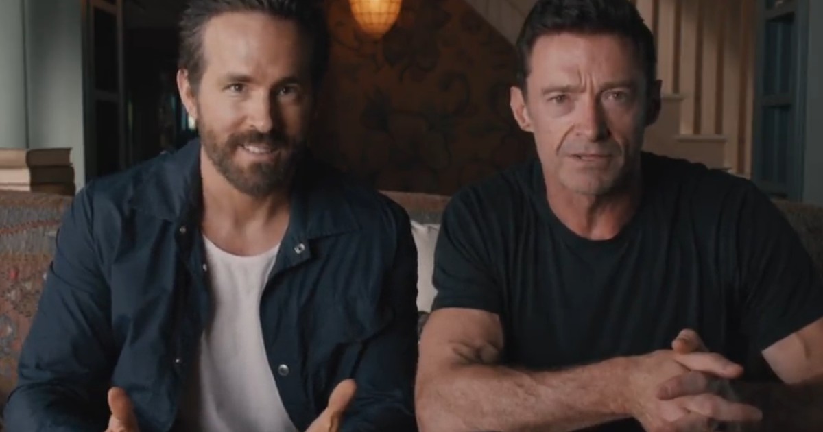 Hugh Jackman and Ryan Reynolds announcing the fate of Wolverine.