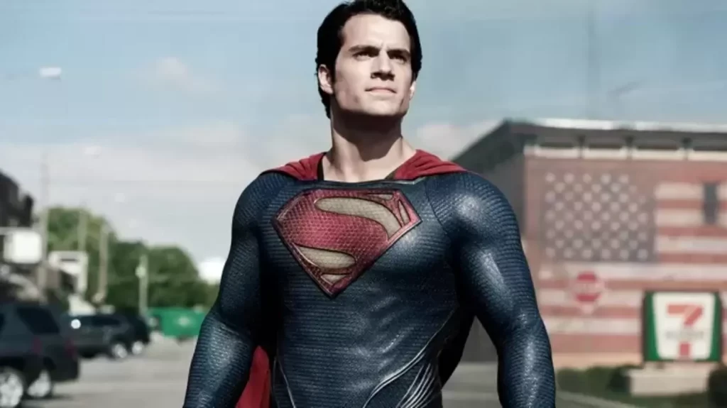 Henry Cavill as Superman in the DCEU.
