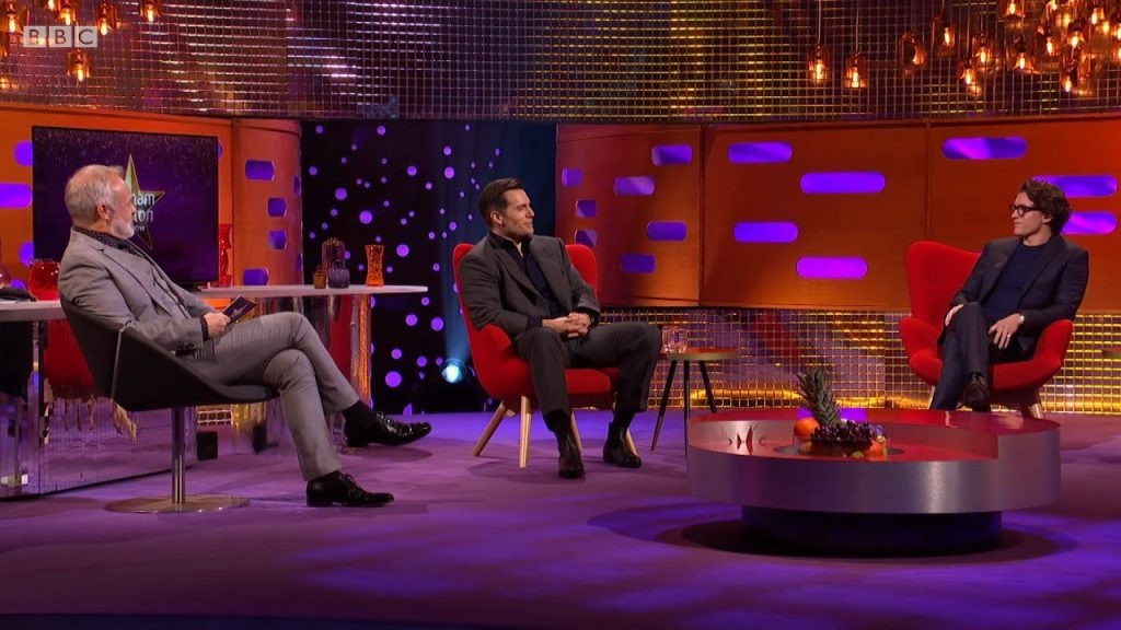 Henry Cavill and Tom Holland in The Graham Norton Show