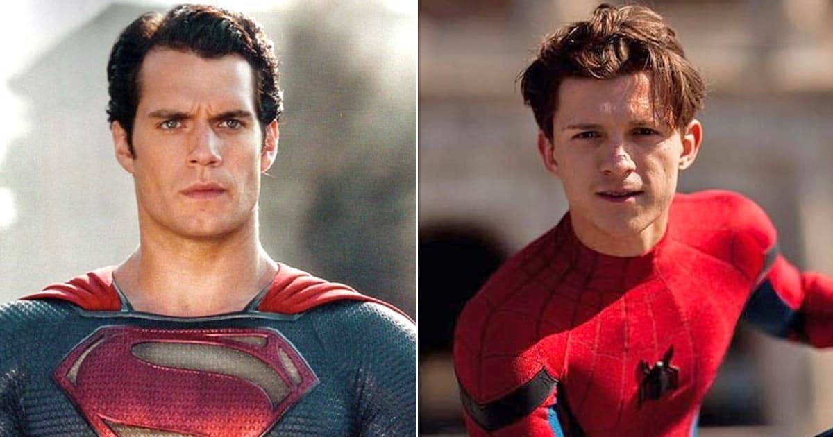 'Superman' Henry Cavill and 'Spider-Man' Tom Holland