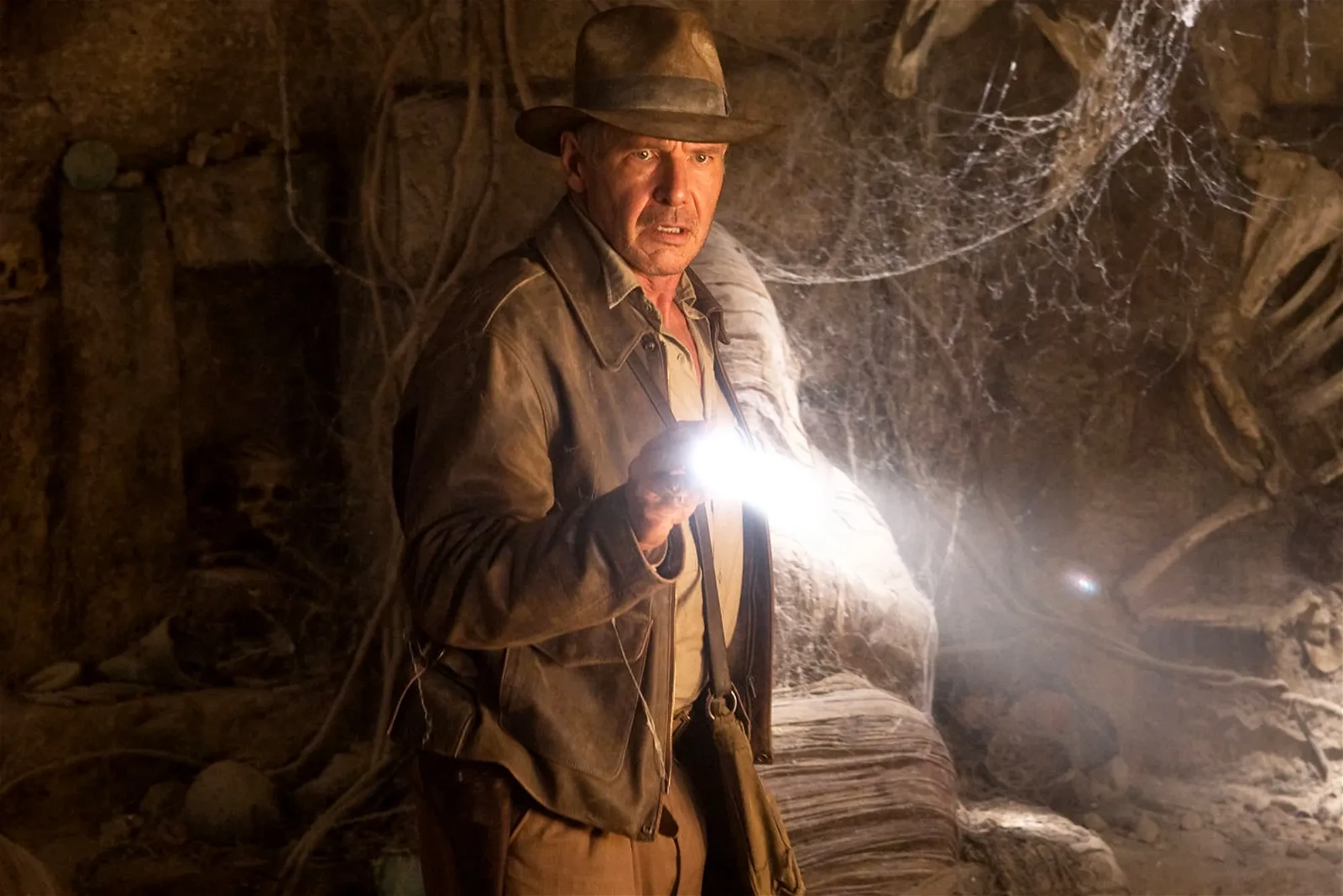 Harrison Ford as Indiana Jones in the Indiana Jones franchise.