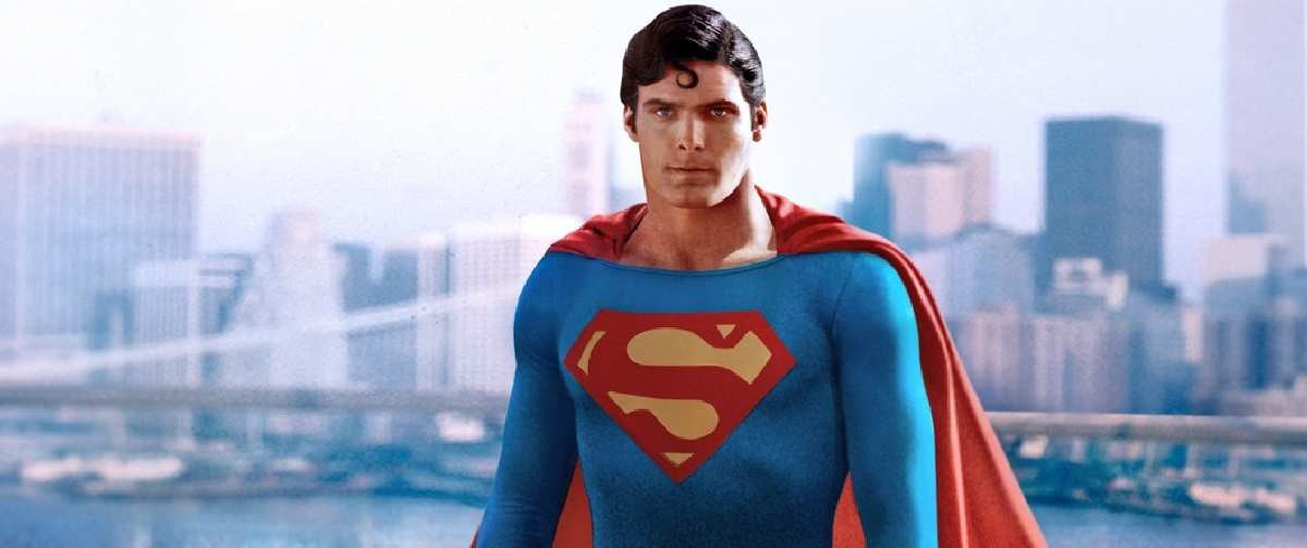 Christopher Reeve as Superman in Superman (1978).