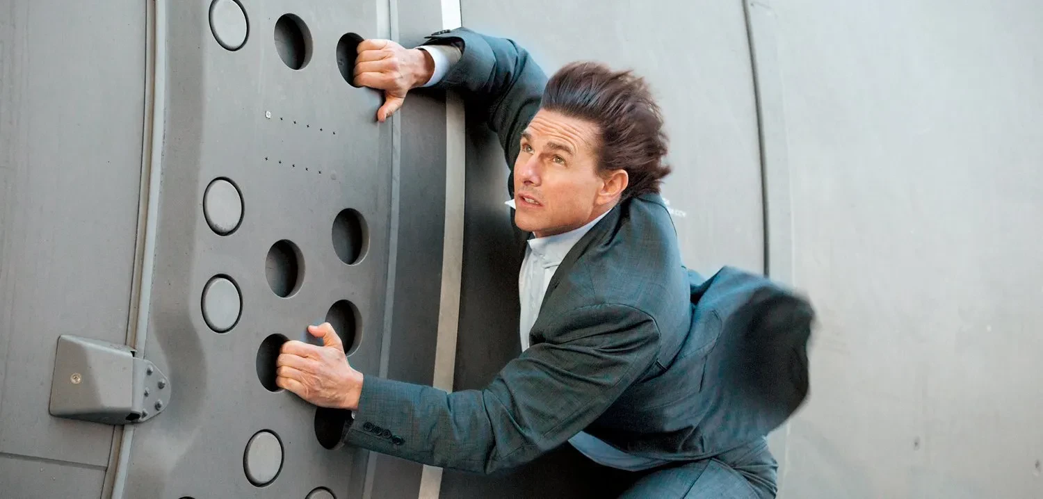 Tom Cruise in Mission Impossible: Rouge Nation (2015).