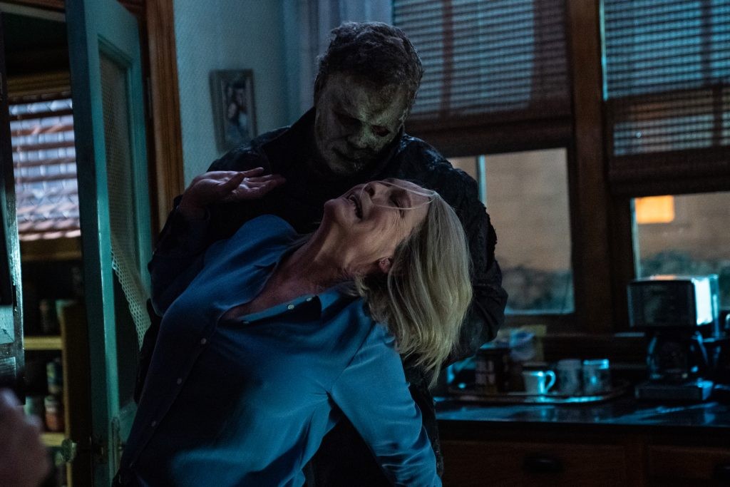 Michael Myers and Laurie Strode in Halloween Ends