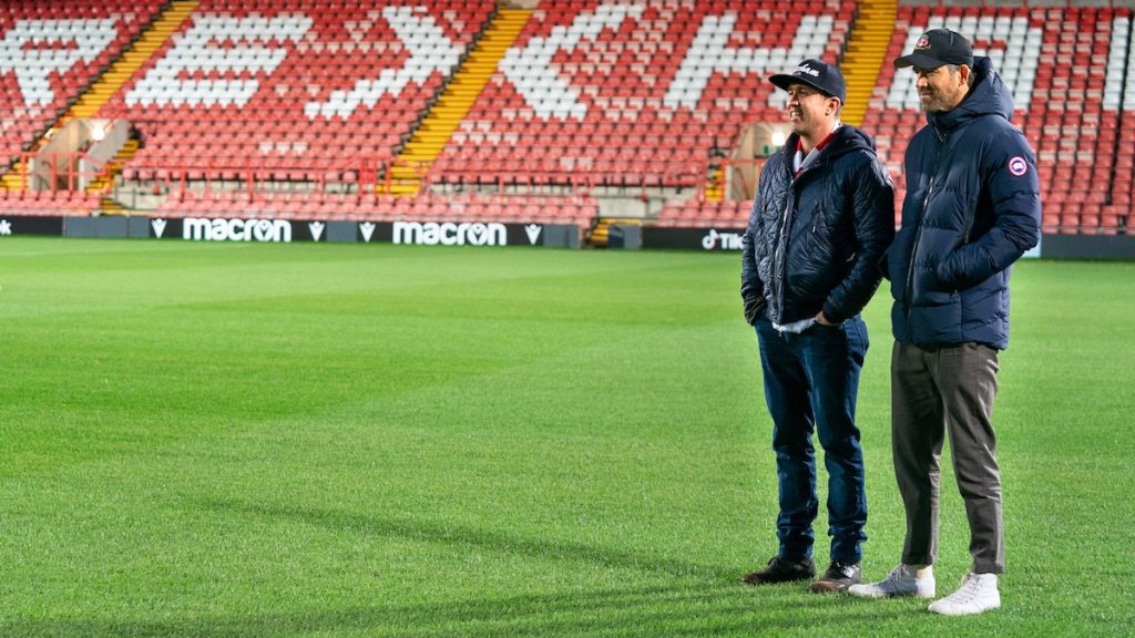 Ryan Reynolds and Rob McElhenney in Welcome to Wrexham