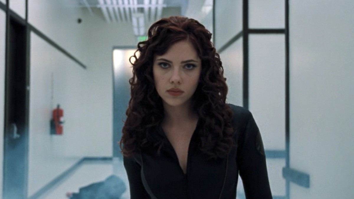 Scarlett Johansson debuts in the MCU in Iron Man 2