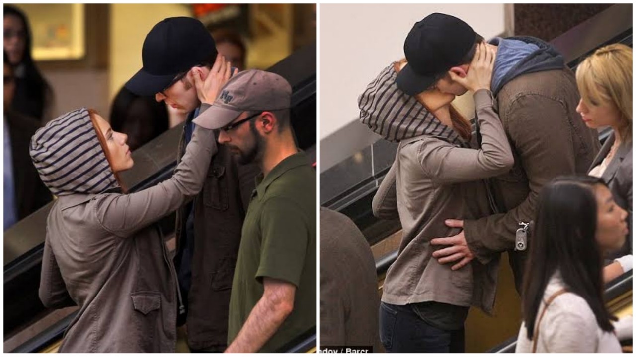 Chris Evans and Scarlett Johansson's kiss in Captain America 2