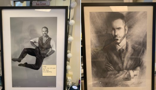 Ryan Reynolds Gifted his portraits to Hugh Jackman