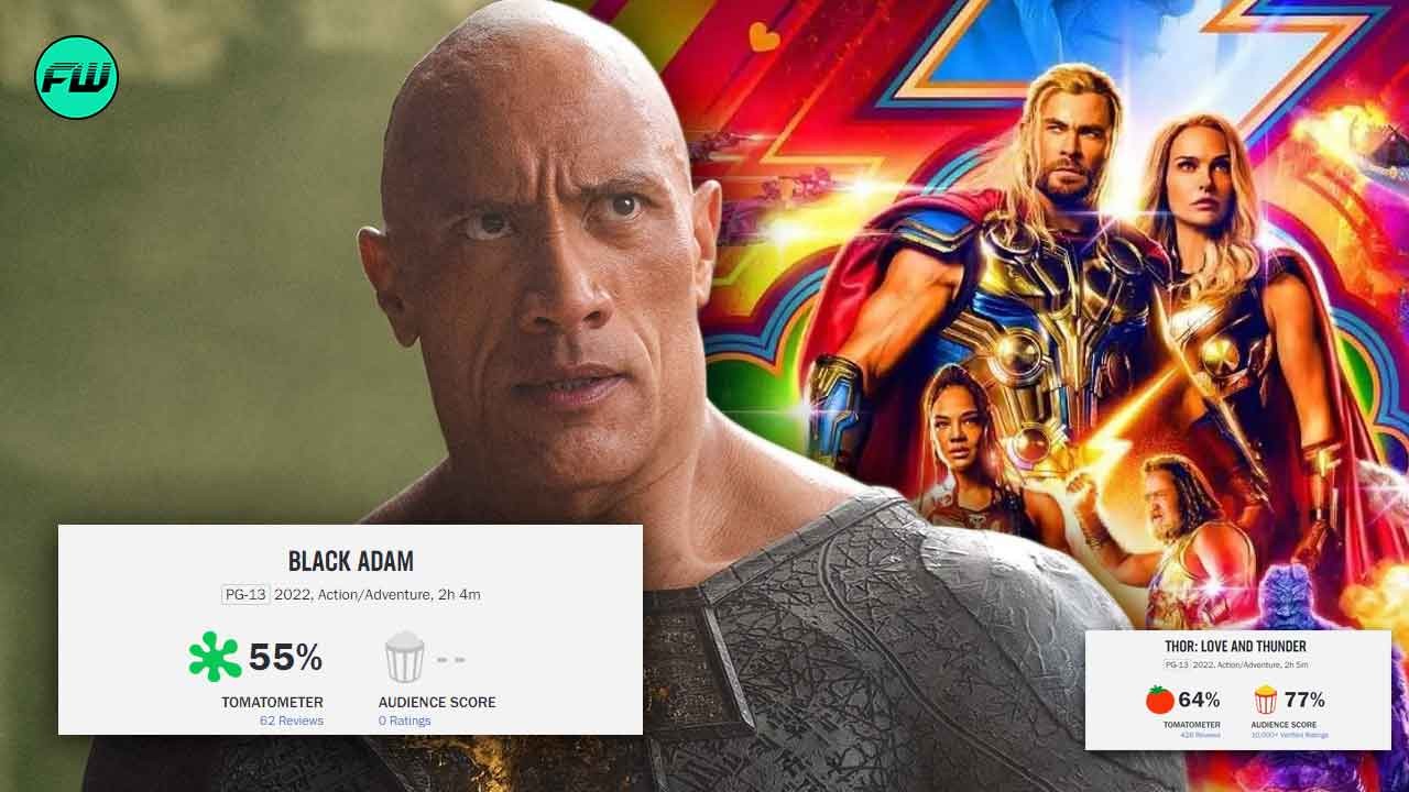 black adam and thor love and thunder rotten tomatoes score