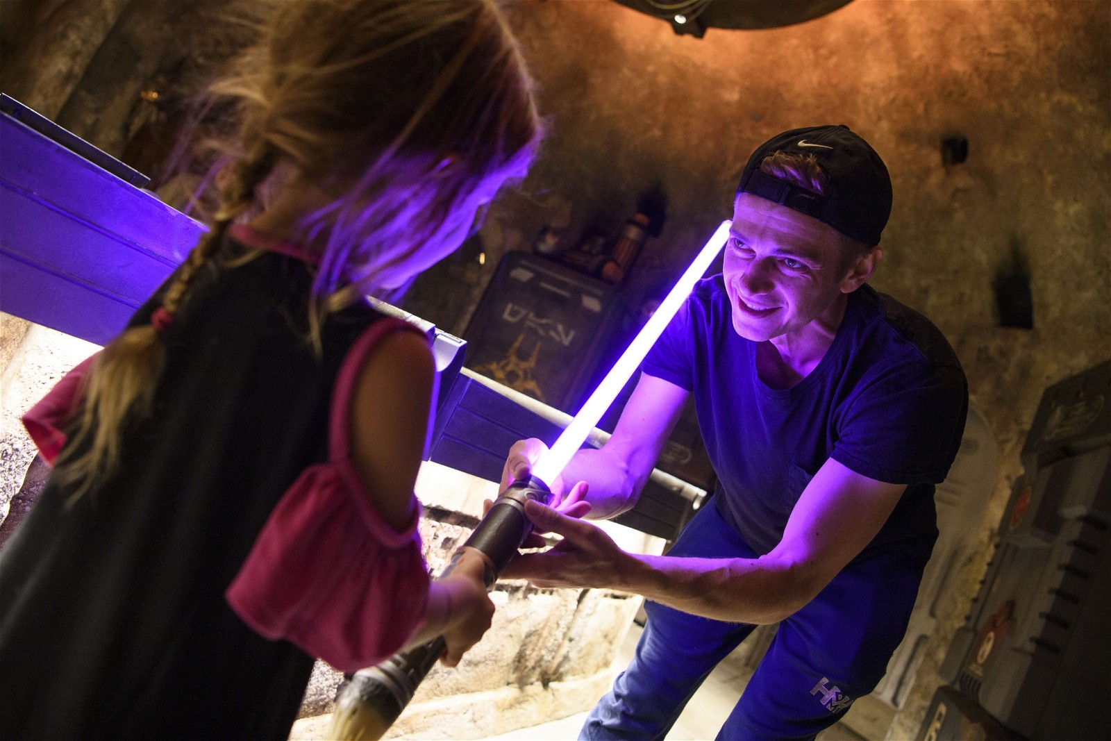 Hayden Christensen with a young Star Wars fan