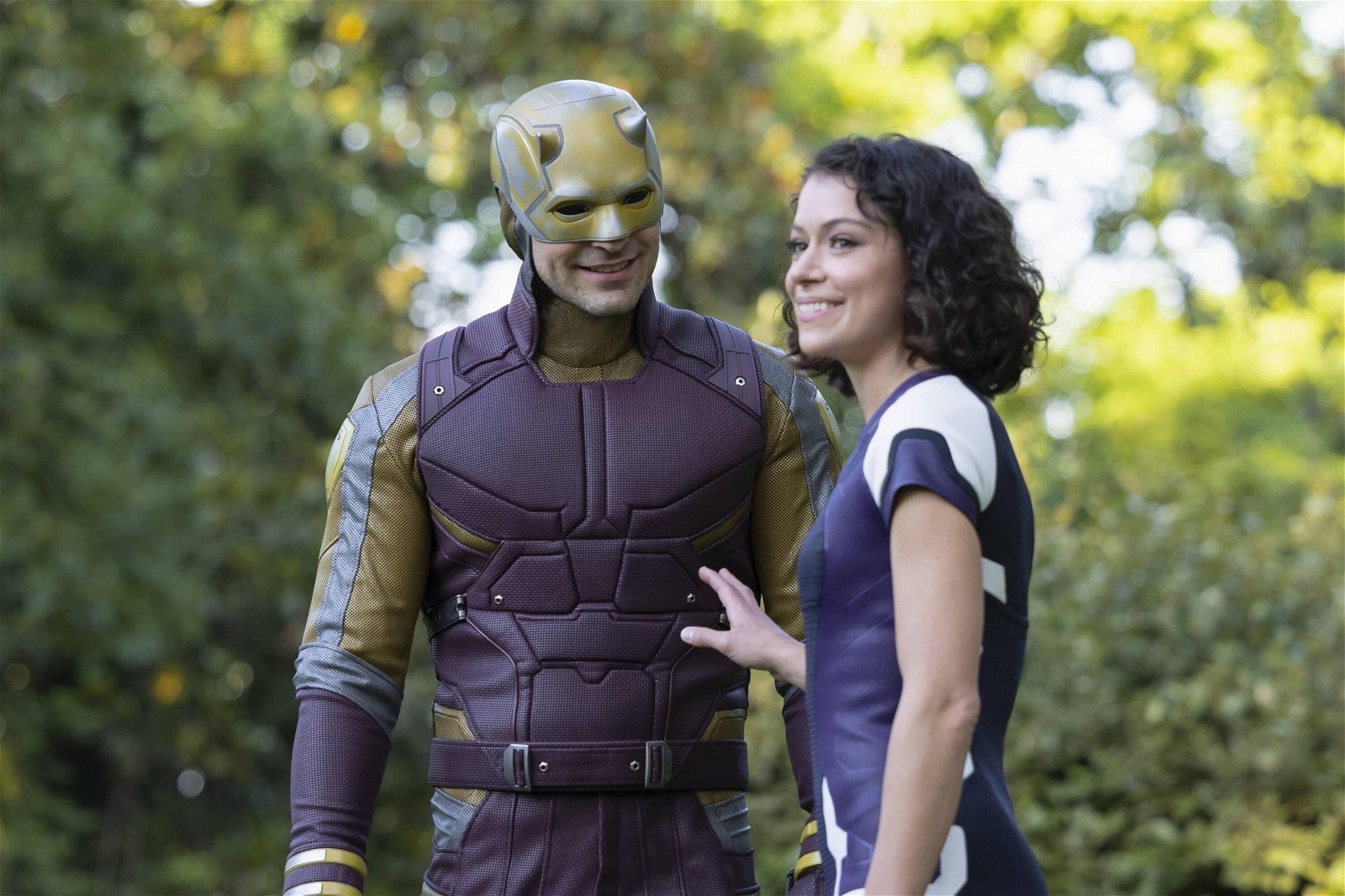 Daredevil and Jennifer Walters in She-Hulk.