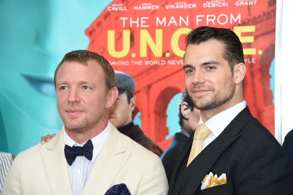 Henry Cavill with Guy Ritchie