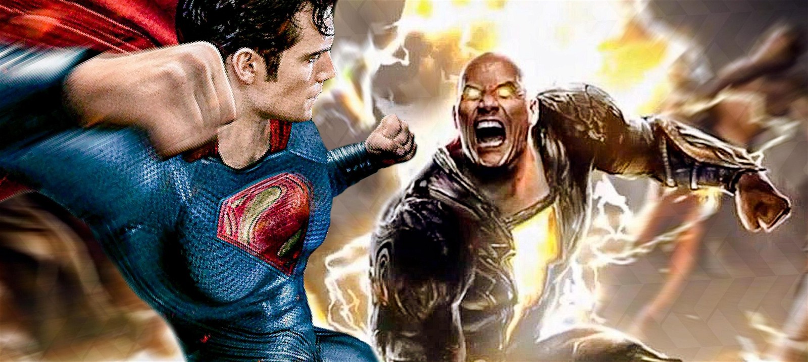 Superman vs Black Adam - concept art
