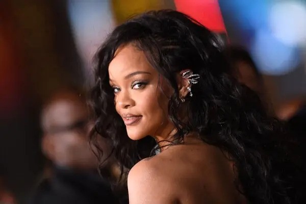 Rihanna arrives at Black Panther 2 premiere