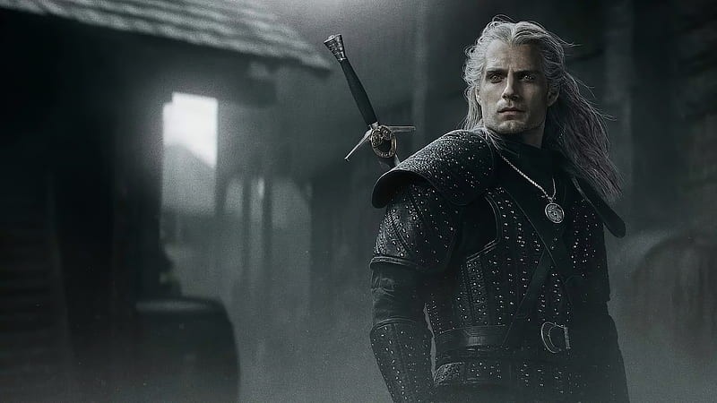 Henry Cavill as the Witcher in Netflix series