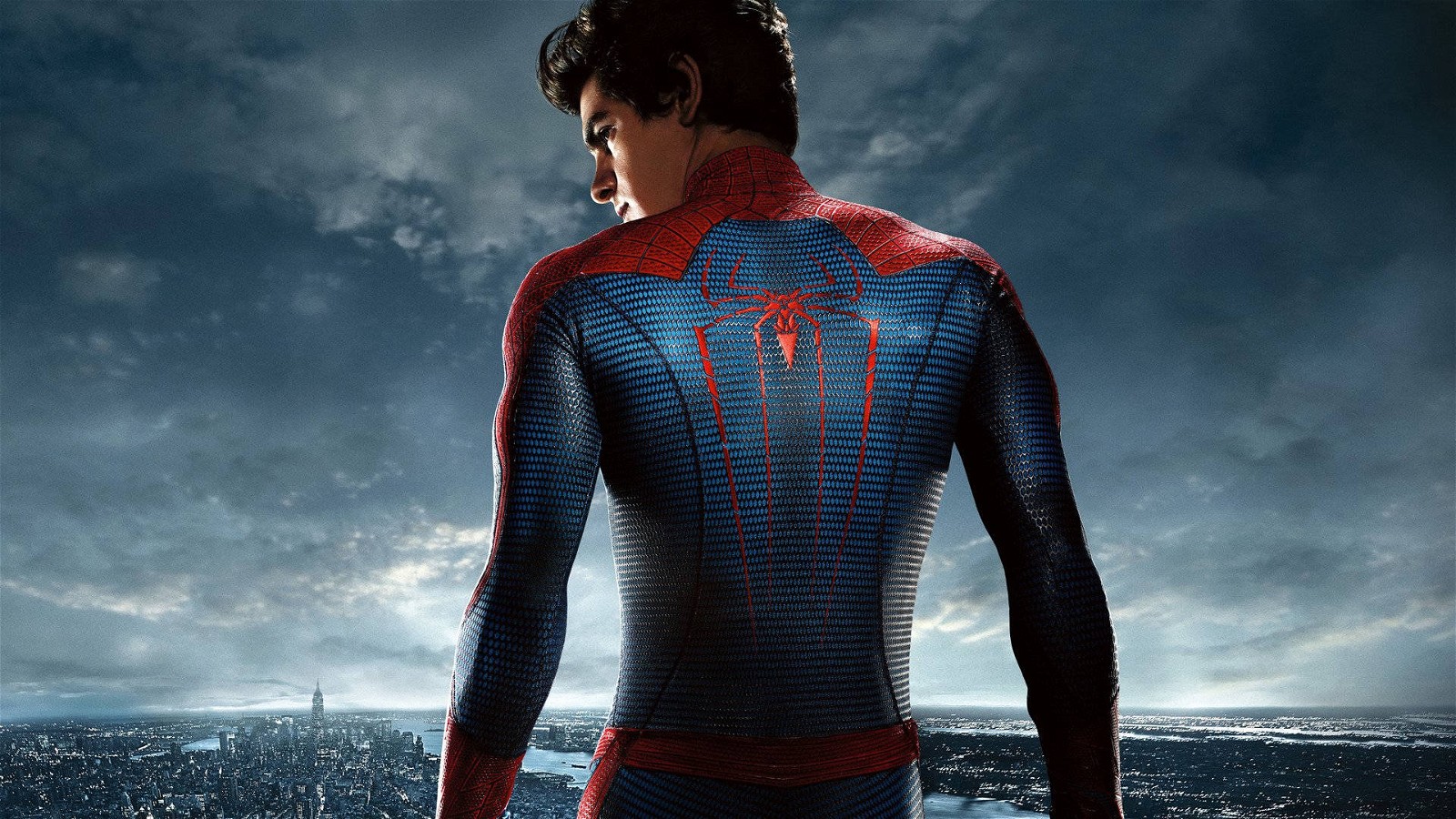 Andrew Garfield as Spider-Man.