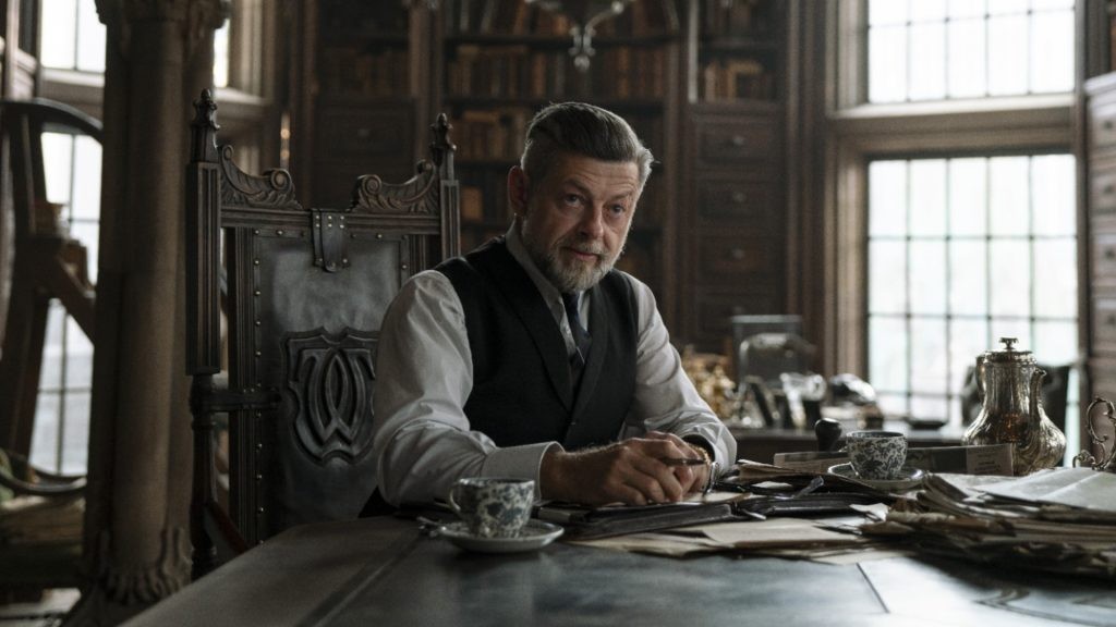 Andy Serkis as Alfred in The Batman (2022).