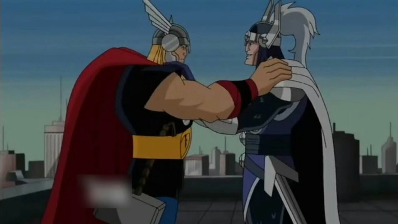 Thor meets Balder in The Avengers - Earth's Mightiest Heroes premiere