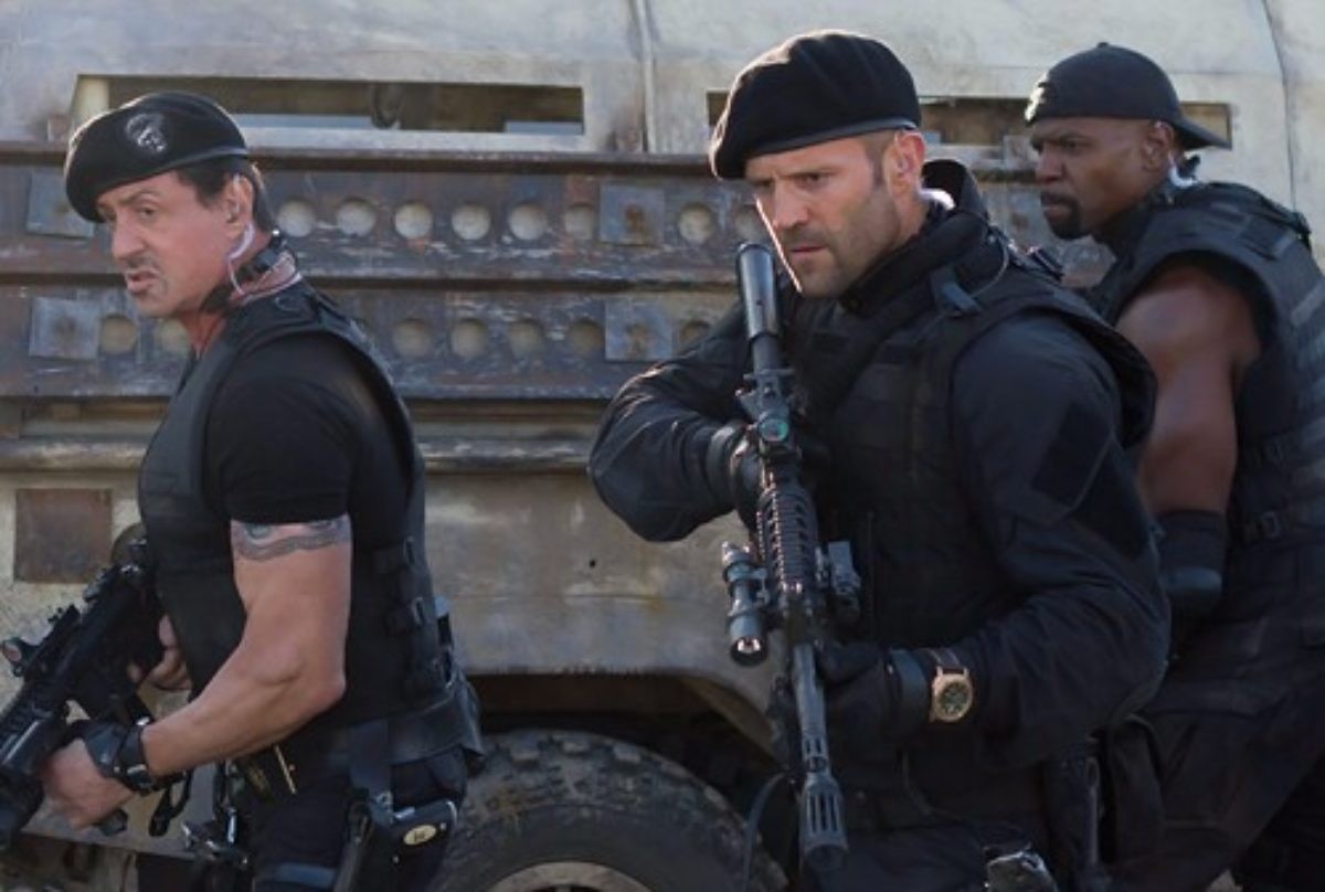 A clip from The Expendables 2