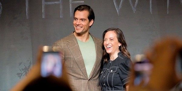 Henry Cavill with Lauren S. Hissrich.