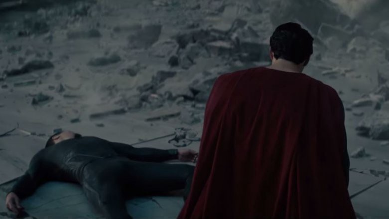 Superman mourns taking General Zod's life