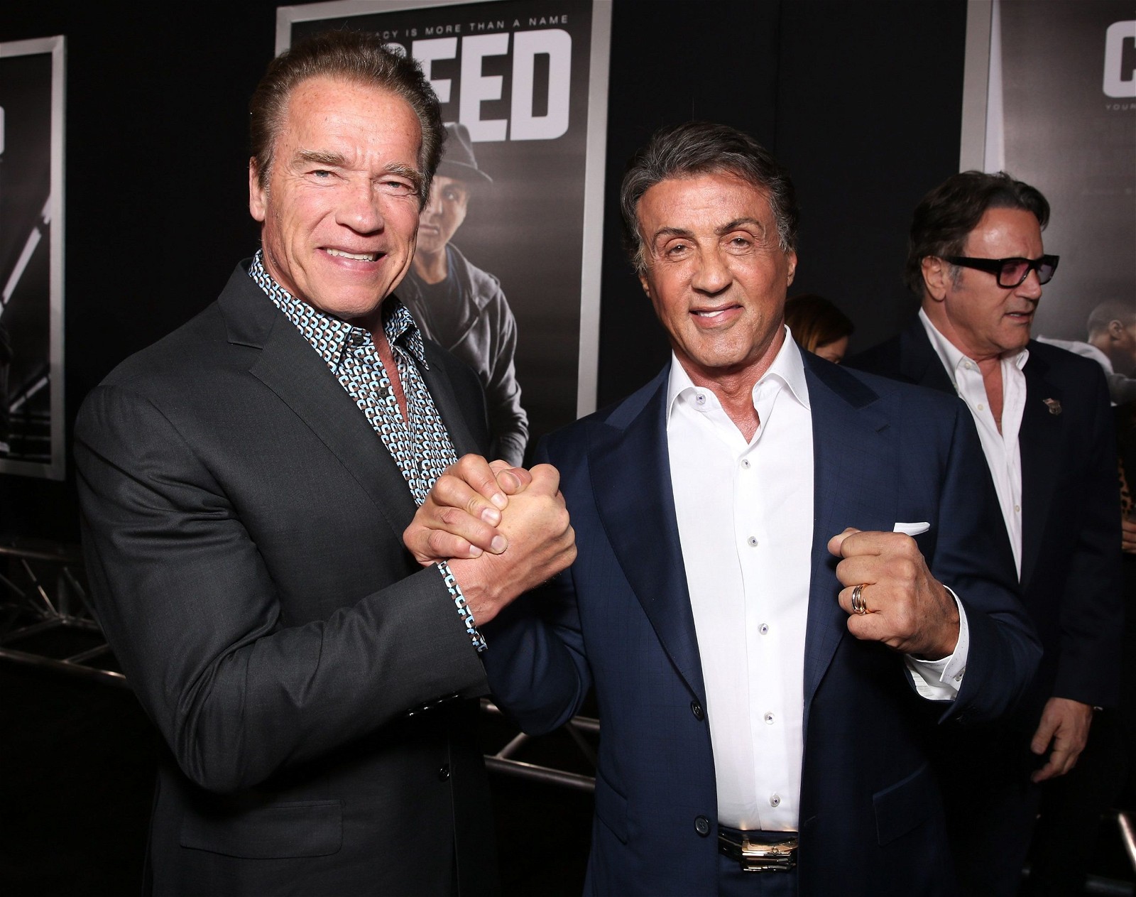 Arnold Schwarzenegger and Sylvester Stallone. 