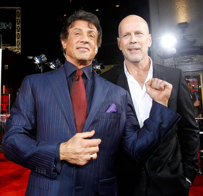 Sylvester Stallone and Bruce Willis